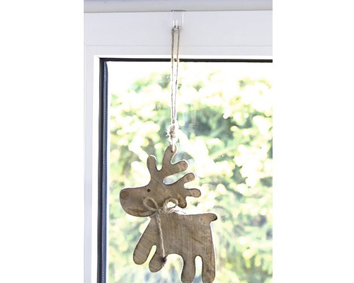 Závěsný los z dekorativního dřeva na okno