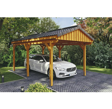 Přístřešek na auto SKAN HOLZ Fichtelberg 317 x 566 cm dub světlý
