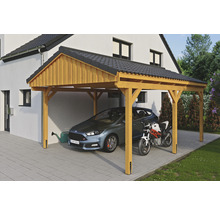 Přístřešek na auto SKAN HOLZ Fichtelberg 423 x 566 cm dub světlý