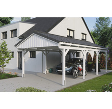 Přístřešek na auto SKAN HOLZ Fichtelberg 423 x 808 cm bílý