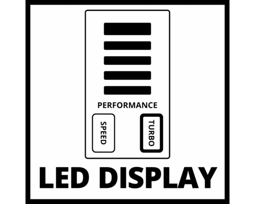 LED displej pro výkon, rychlost a turbo