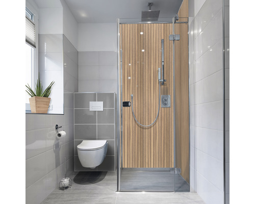 Sprchové obložení stěn mySpotti Fresh 210x100 cm FS-F3-1938 Koupelna se sprchou, toaletou a oknem