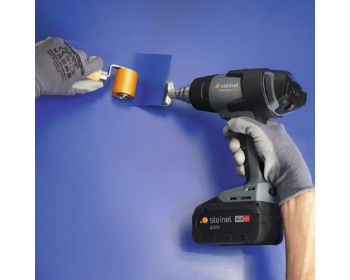 Aplikace akumulátorové horkovzdušné pistole s přítlačným válečkem pro svařování plastových fólií