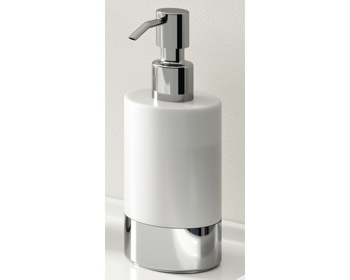 Keramický a kovový dávkovač mýdla