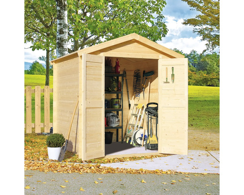 Dřevěný zahradní domek BPP 02 přírodní 200 x 200 cm Dřevěný zahradní domek BPP 02 přírodní 200 x 200 cm