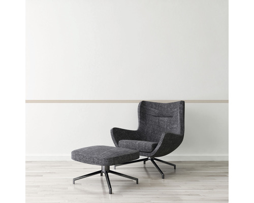 Křeslo s podnožkou na otočné noze