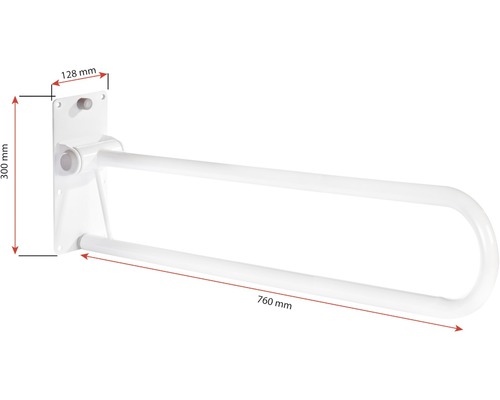 Držák pro montáž na stěnu o rozměrech 760 mm x 300 mm