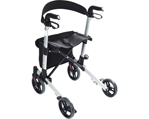 Chodítko se sedátkem a čtyřmi koly