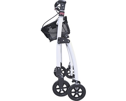 Složený rollátor s košíkem pro vnitřní i venkovní použití