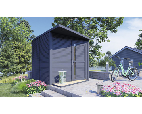 Dřevěný zahradní domek Bertilo Design Concept 237 x 297 cm antracit