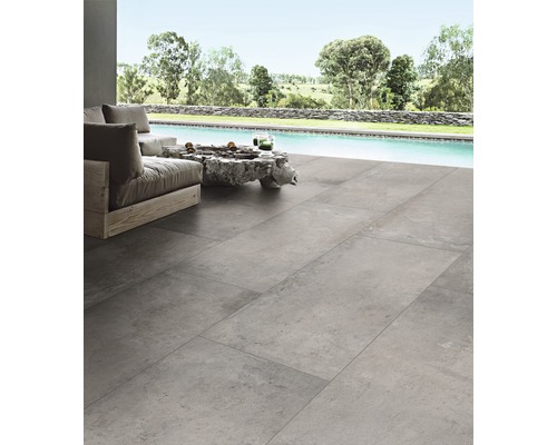 Keramická dlažba Flairstone 120x60x2 cm Loft Grey