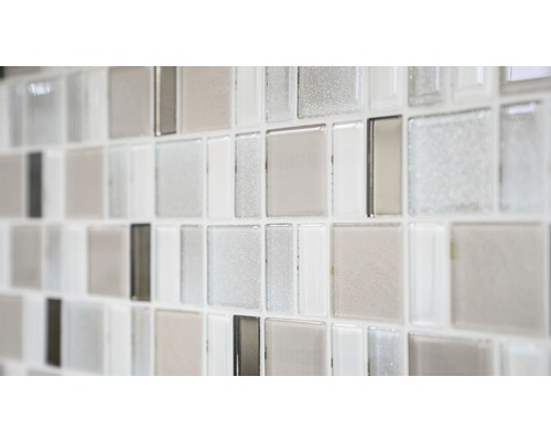 Skleněné mozaikové dlaždice, čtvercové