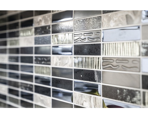 Mozaiková dlaždice se strukturovaným povrchem pro design stěn