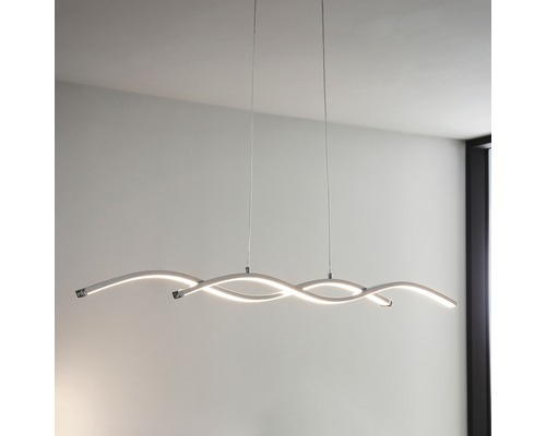 Moderní LED závěsné svítidlo se zakřiveným designem pro interiéry