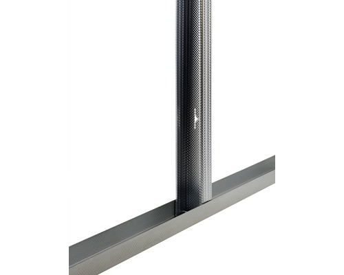 Detail kovové konstrukce z profilů pro suchou výstavbu