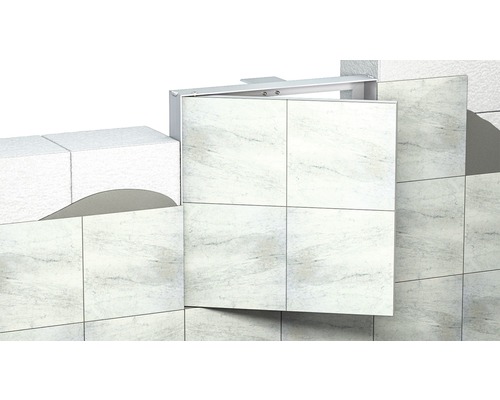 Instalace na stěnu s revizním otvorem a obklady