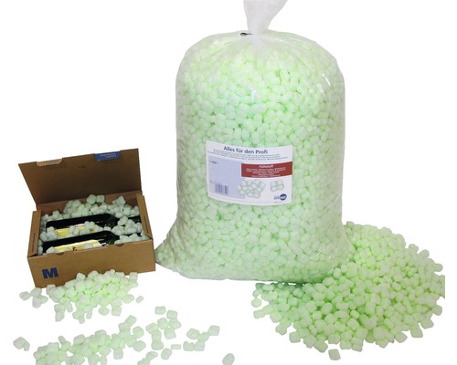 Pěnový výplňový materiál v sáčku a otevřené krabici