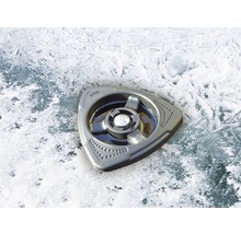 Středicí pomůcka pro vrták do ledu na ledu