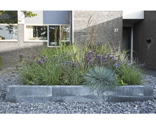 Květináč s různými rostlinami na zahradě