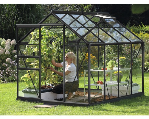 Skleník Vitavia Venus 5000 skleněný 3 mm 195 x 257 cm černý Skleník Vitavia Venus 5000 skleněný 3 mm 195 x 257 cm černý