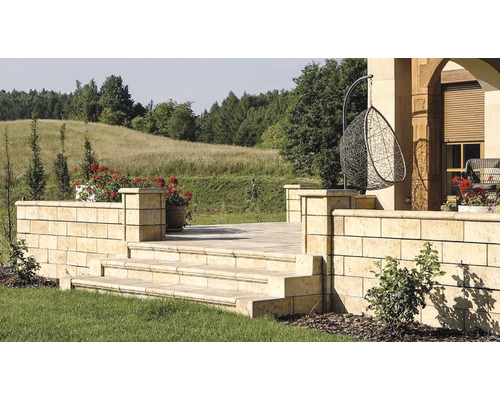 Betonový plot Bradstone Travero plotová stříška 50x23 cm