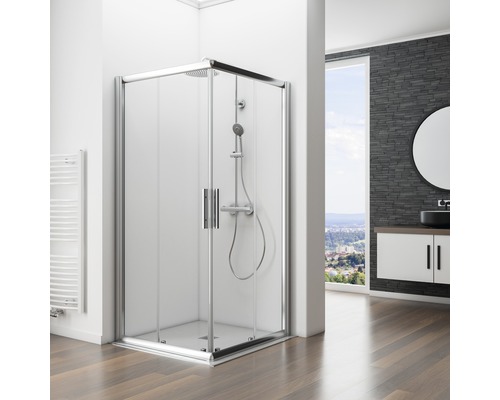 Koupelna se sprchovým koutem s posuvnými dveřmi