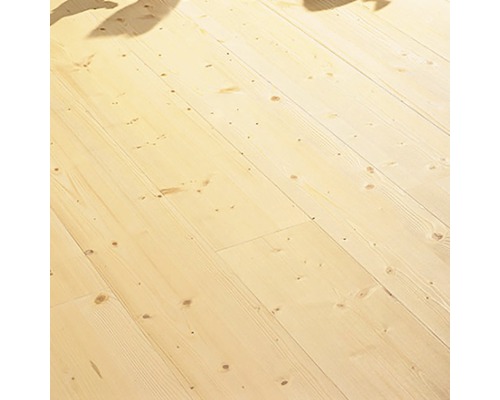 Světlá dřevěná podlaha s kresbou