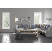 Stojací lampa Carlyn 60 W/E27, dřevo/bílá