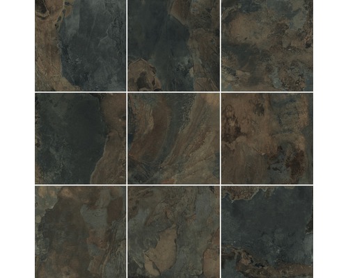 Devět keramických dlaždic s kamenným vzhledem