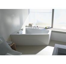 Prostorově úsporná vana DURAVIT 100 x 170 x 46 cm bílá hladké 700265000000000