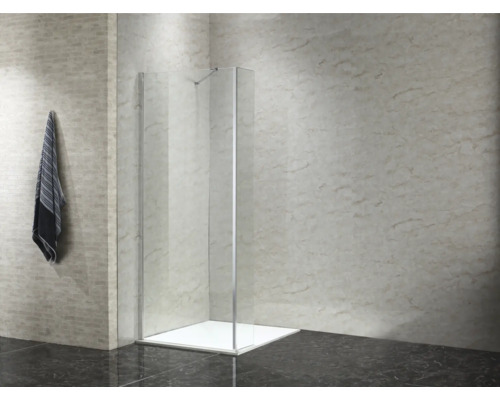 Walk-in sprchový kout s ručníkem