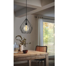 Lustr Eglo 49257 Carlton E27 1x60 W černý