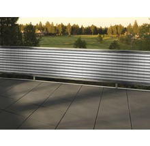 Balkonová zástěna, HDPE, šedo-bílá, pruhy 0,9x5m-thumb-1