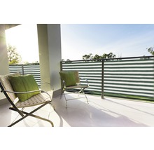 Balkonová zástěna, HDPE, zeleno-bílá, pruhy 0,9x5m-thumb-0