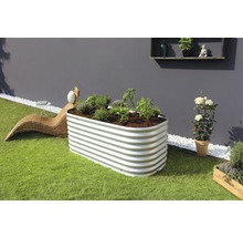 Vyvýšený záhon Vitavia Vita 630 Basic 162,1 x 82,1 x 63 cm plechový stříbrný