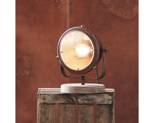 Stolní lampa Brilliant Carmen E27 1x40W rezatá-0