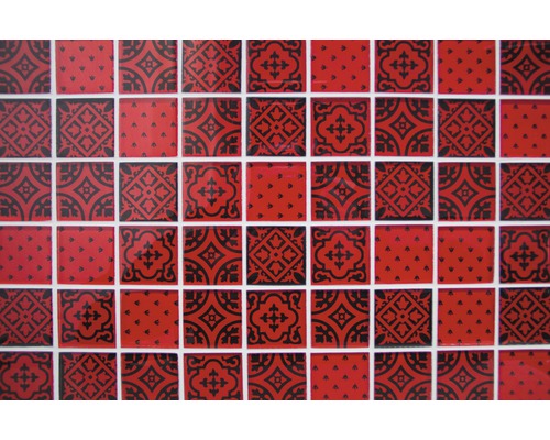 Vzor dlaždic s dekorativními prvky
