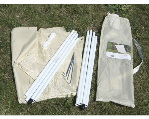 Párty stan s tyčemi, lany, kolíky a přenosnou taškou