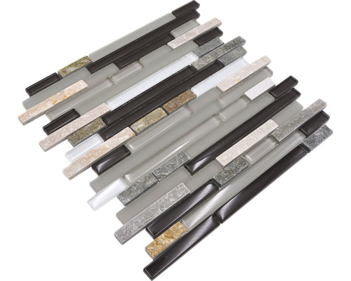 Mozaiková rohož se vzhledem skla a kamene