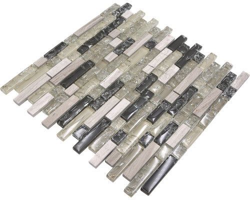 Mozaiková dlaždice ze skla a kamene