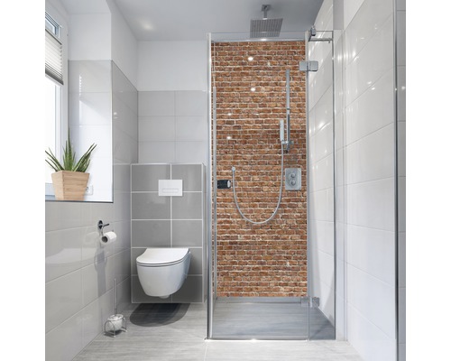 Samolepicí fólie na stěnu koupelny mySPOTTI fresh Brick Wall 100x255 cm