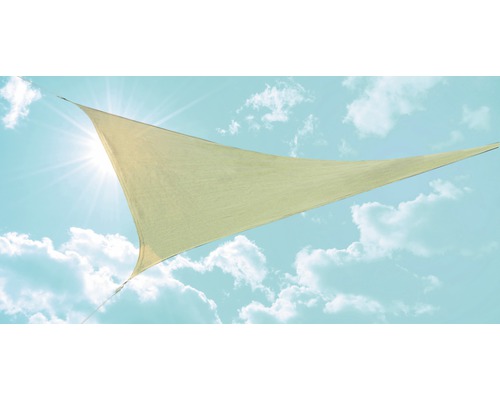 Sluneční plachta trojúhelníková béžová 360x360x360 cm