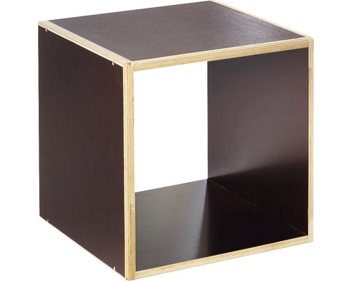 Čtvercová otevřená police ze dřeva