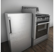 Chladnička a sporák v kuchyni