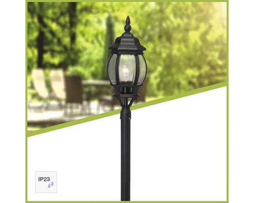 Zahradní lampa z kovu s krytím IP23