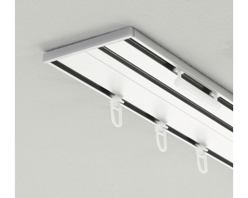 Záclonová lišta pro montáž na strop s kluzáky