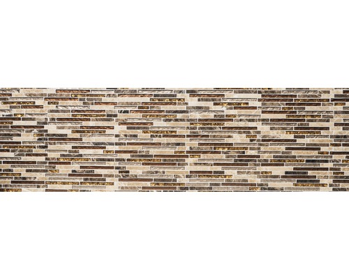 Mozaiková dlaždice s vodorovným proužkovaným vzorem