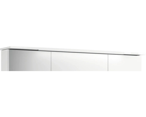 Bílá zrcadlová skříňka se třemi dvířky