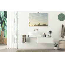 Nástěnný regál do koupelny Tavolone bílá matná 60 x 8 x 43 cm-thumb-1