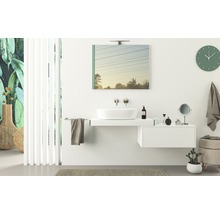 Nástěnný regál do koupelny Tavolone bílá matná 90 x 8 x 43 cm-thumb-1